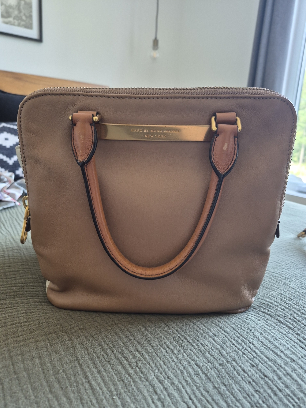 Marc by Marc Jacobs Tan Leather Top-Handle Satchel -Goodbye Columbus Sylvie